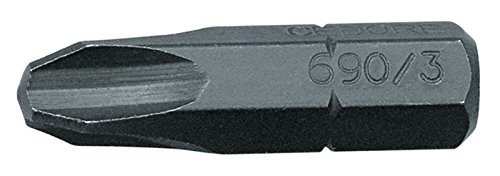 GEDORE 690 S 010 bit do wkrętarki 1/4", opakowanie ekonomiczne 10 TLG, gniazdo krzyżowe PH 3 L - obrazek 1