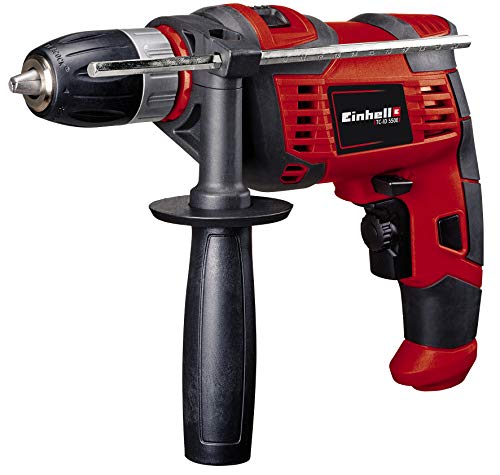 Einhell Wiertarka udarowa TC ID 550 E (550 W, elektronika regulacji prędkości, pokrętło obrotowe, bieg w prawo/lewo, metalowy ogranicznik głębokości, dodatkowy uchwyt) - obrazek 1