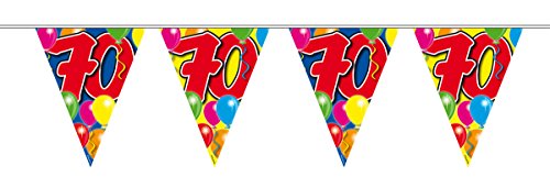 Folat Balony na 70 urodziny 10 m - obrazek 1