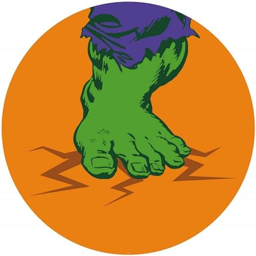 Marvel Komar DOT okrągła i samoprzylepna fototapeta z włókniny Avengers Hulk