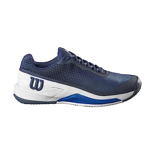 Wilson Rush Pro 4.0 Clay, Buty tenisowe Męskie, Navy Blazer White Lapis Blue, 44 EU - obrazek 1