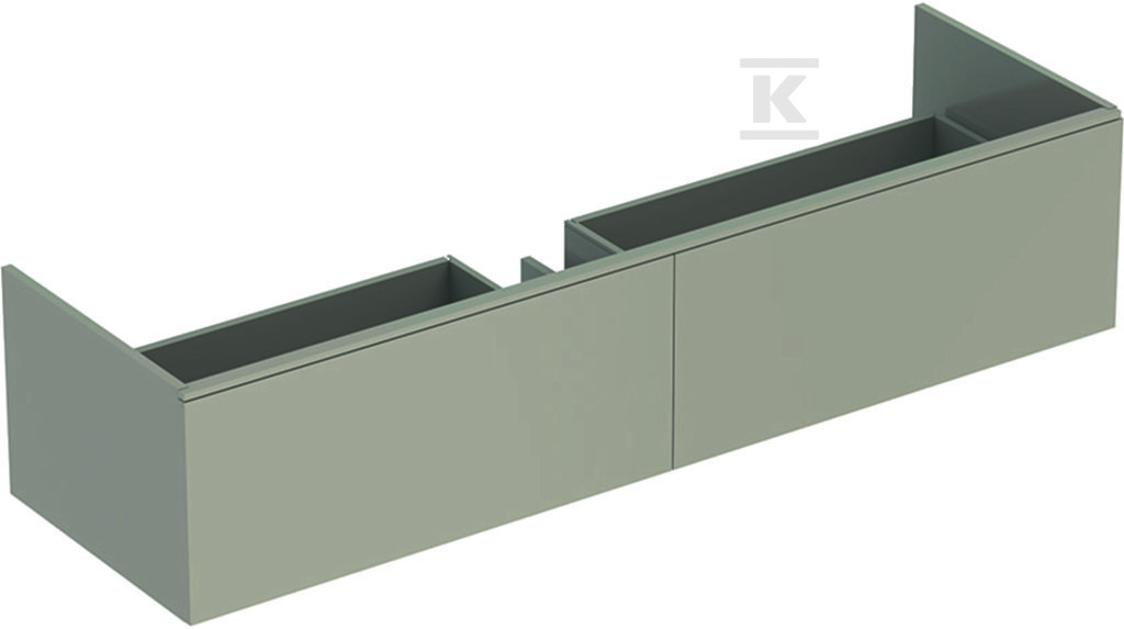 Szafka Xeno2 pod umywalkę 160 cm, 2 szuflady, ciepły szary mat 500.346.00.1 - obrazek 1