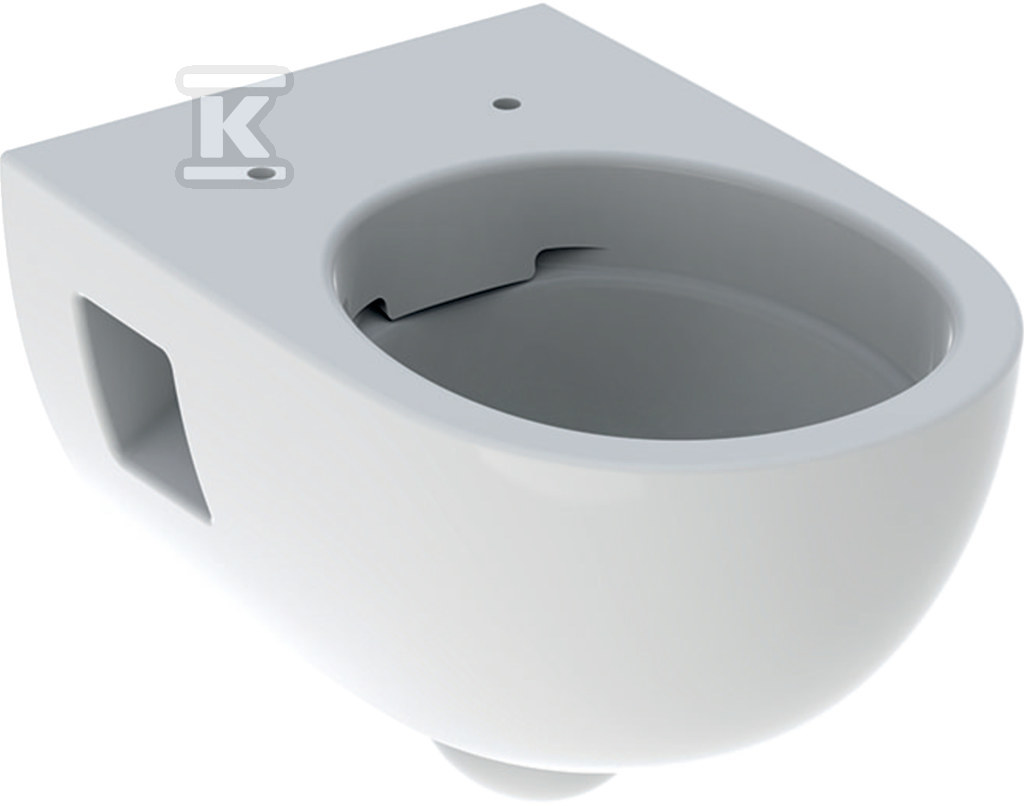 Wisząca miska WC Selnova Premium lejowa, B36 cm, H33 cm, T53 cm, częściowo ukryte mocowania, Rimfree 501.545.01.1 - obrazek 1