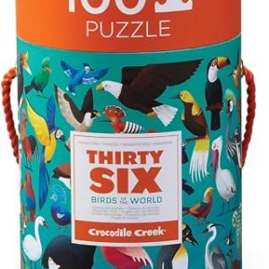 Bertoy 3840552 Puzzle kanister, 36 ptaków, 100 sztuk Bertoy 3840552 Puzzle kanister, 36 ptaków, 100 sztuk