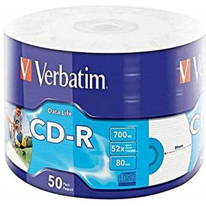 Verbatim CD R 52x Ijp 700Mb 50 Sztuk Płyty CD, (43794)