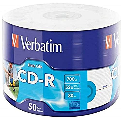 Verbatim CD R 52x Ijp 700Mb 50 Sztuk Płyty CD, (43794) - obrazek 1