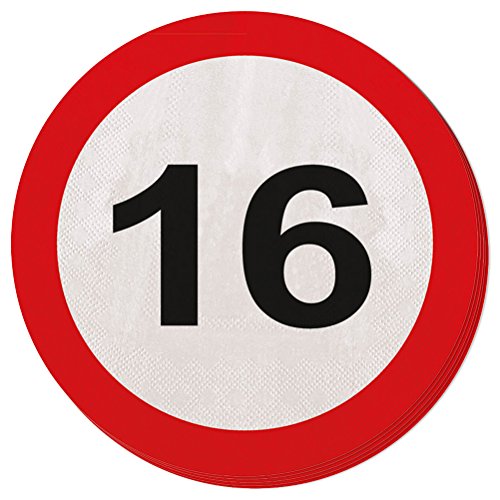 Folat Serwetki na 16 urodziny 20 sztuk - obrazek 1