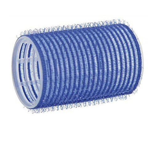 Comair Lokówki na rzep 40 mm, kolor niebieski, torba 12 sztuk