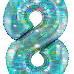 Folat Balon foliowy Cyfra 8 Galactic Aqua 101 cm Folat Balon foliowy Cyfra 8 Galactic Aqua 101 cm
