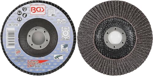 BGS 3974 Listkowa tarcza szlifierska Ø 125 mm K 40 - obrazek 1