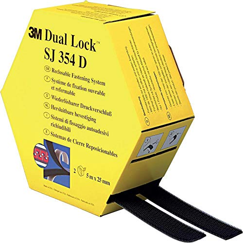 3M Dual Lock SJ354D, system mocowania wielokrotnego użytku mocne, połączenie tworzyw sztucznych (polipropylen, polietylen), lakierów krytycznych 25 mm x 10 m, grubość: 5,7 (1 opakowanie) - obrazek 1
