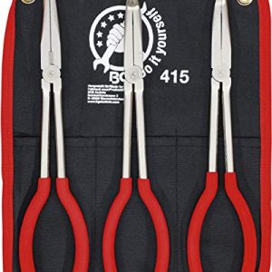 BGS Diy 415 Zestaw szczypiec telefonicznych proste / wygięte 260 285 mm 3 szt. BGS Diy 415 Zestaw szczypiec telefonicznych proste / wygięte 260 285 mm 3 szt.