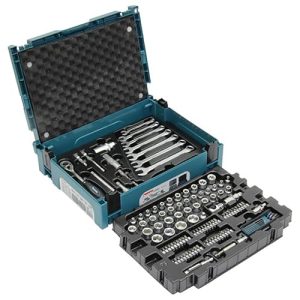 Makita Zestaw Narzędzi Ręcznych E-08713, Czarny/Niebieski, 120 Elementów