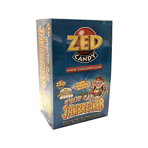 ZED Candy Tropical Jawbreaker cukierki tropikalne z mikserami gumy do żucia (40 x 5 szt. w pudełku) - obrazek 1