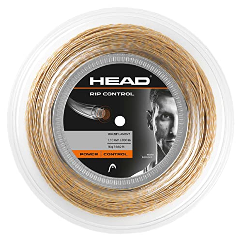 HEAD Rip Control Rollo Sznurowadła tenisowe, Dorośli Unisex, Biało Beżowy, 1,30 mm