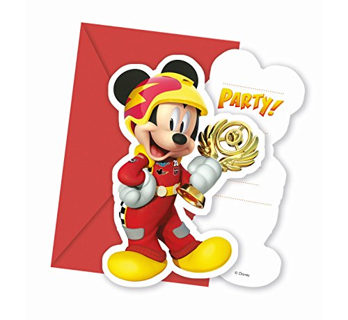 Generique Mickey + Donald zaproszenia i koperty po 6 sztuk