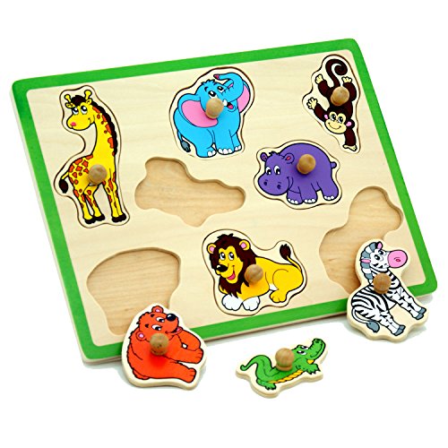 Viga Puzzle Drewniane ZOO