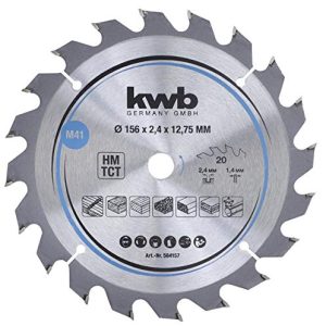 kwb brzeszczot do piły tarczowej 156 x 12,75 mm, szybkie cięcie, nadaje się miękkiego i twardego drewna, płyt stolarskich wiórowych