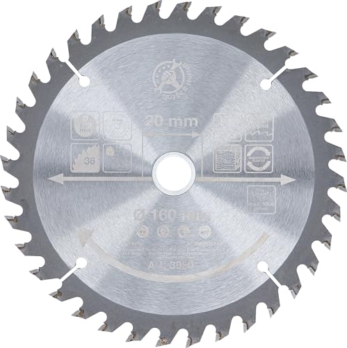 BGS Diy 3950 Tarcza pilarska z węglika spiekanego Ø 160 x 20 2,4 mm 36 zębów