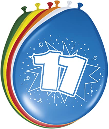 Folat Balony na XI Urodziny 30cm 8szt - obrazek 1