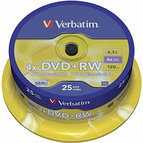 Verbatim DVD+RW 4.7 GB 4x – 25 szt.