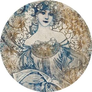 Komar Okrągła i samoprzylepna fototapeta z włókniny Goddess Ø 125 cm 1 sztuka tapeta, styl secesyjny, dekoracja, tapeta ścienna, obraz ścienny, wykładzina ze wzorem D1 042 Komar Okrągła i samoprzylepna fototapeta z włókniny Goddess Ø 125 cm 1 sztuka tapeta, styl secesyjny, dekoracja, tapeta ścienna, obraz ścienny, wykładzina ze wzorem D1 042