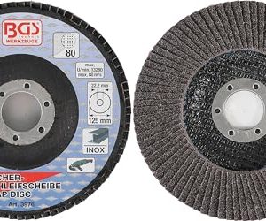 BGS 3976 Listkowa tarcza szlifierska Ø 125 mm K 80 BGS 3976 Listkowa tarcza szlifierska Ø 125 mm K 80