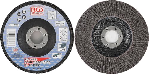 BGS 3976 Listkowa tarcza szlifierska Ø 125 mm K 80 - obrazek 1