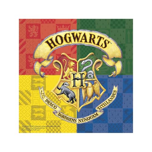 Serwetki Papierowe 'Harry Potter Hogwarts Houses’, Rozm. 33 X Cm, 20 Szt.