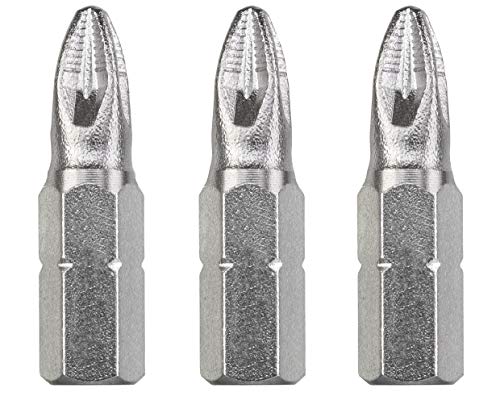 kwb 3 x bity 25 mm PZ 1 Industrial Steel, uchwyt sześciokątny 1/4", zestaw wkrętaków, stal - obrazek 1