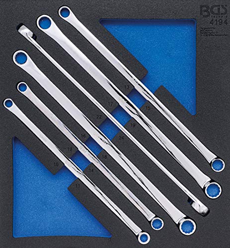 BGS 4194 Wkładka do szuflady 2/3: zestaw kluczy oczkowych dwustronnych bardzo długich 10 x 11 22 24 mm 6 częściowy - obrazek 1