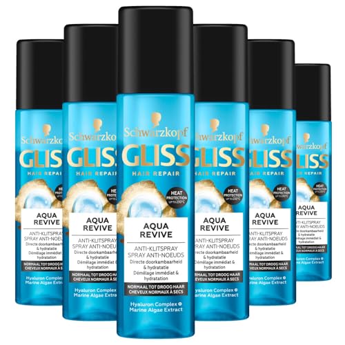 Gliss Kur Aqua Revive Spray 6 pak Anti Klit 200 ml