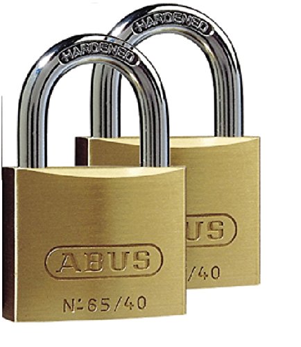 Abus 35129 65/40 2 mosiężna kłódka 40mm 0027430, złoty, 40
