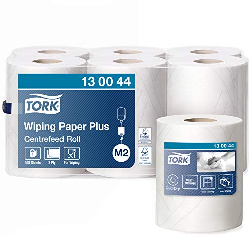 Tork Biały M2 papier do wycierania Plus Central Split, wielofunkcyjny, 6 x 368 arkuszy, 130044 - obrazek 1