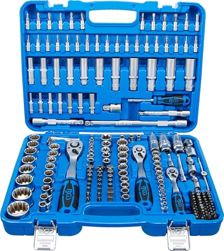 BGS 2247 Zestaw kluczy nasadowych "Gear Lock" napęd 6,3 mm (1/4") / 10 (3/8") 12,5 (1/2") 192 szt. - obrazek 1