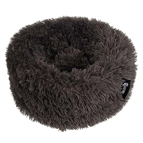 DISTRICT70 Fuzz Dog And Catbed, Dark Grey, Small (871720261391)