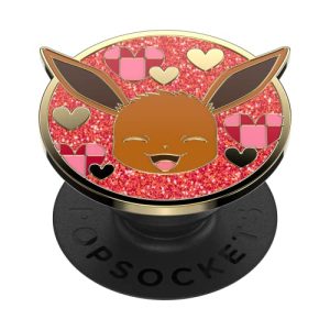 PopSockets: PopGrip Rozkładany uchwyt i podstawka do telefonów oraz tabletów z wymiennymi krążkami PopTops Pokémon Eevee XOXO Enamel PopSockets: PopGrip Rozkładany uchwyt i podstawka do telefonów oraz tabletów z wymiennymi krążkami PopTops Pokémon Eevee XOXO Enamel