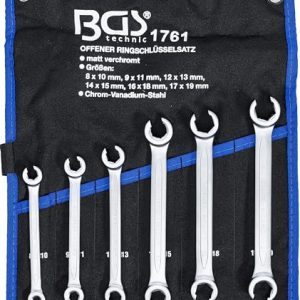 BGS 1761 Zestaw otwartych kluczy oczkowych dwustronnych 8 x 10 17 19 mm 6 szt. BGS 1761 Zestaw otwartych kluczy oczkowych dwustronnych 8 x 10 17 19 mm 6 szt.