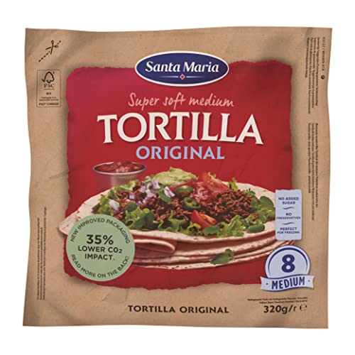 Santa Maria - Tex Mex Miękkie Tortilla Original, 8 szt. 320gr - obrazek 1