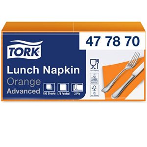 Tork 477870 Soft serwetki obiadowe pomarańczowe na 3 warstwowe, chłonne papierowe w kolorze pomarańczowym wszechstronne zastosowanie ma optymalną jakość Tork 477870 Soft serwetki obiadowe pomarańczowe na 3 warstwowe, chłonne papierowe w kolorze pomarańczowym wszechstronne zastosowanie ma optymalną jakość