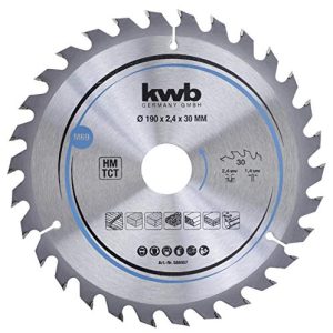 kwb brzeszczot do piły tarczowej 190 x 30 mm, szybkie cięcie, nadaje się miękkiego i twardego drewna, płyt stolarskich wiórowych
