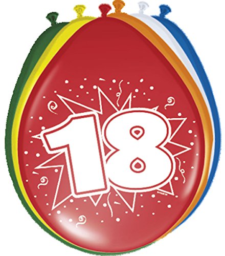Folat Balony 18 Urodziny 30cm 8szt