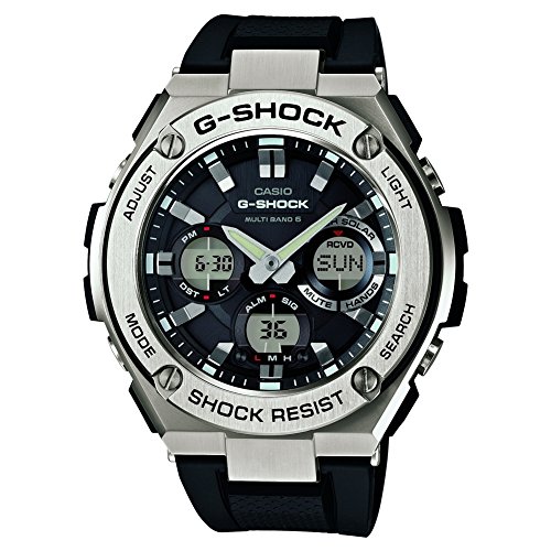 Casio Mężczyźni G Schock Zegarek na Rękę, Czarny/Srebrny, 52.30 mm