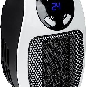 Güde GSH 500 K mini termowentylator (230 V, moc grzewcza W, dmuchawy 28,46 m3/h, ceramiczny element grzejny PTC, obrót o 90. Wtyczka sieciowa, funkcja timera, wyświetlacz LED, regulowany Güde GSH 500 K mini termowentylator (230 V, moc grzewcza W, dmuchawy 28,46 m3/h, ceramiczny element grzejny PTC, obrót o 90. Wtyczka sieciowa, funkcja timera, wyświetlacz LED, regulowany