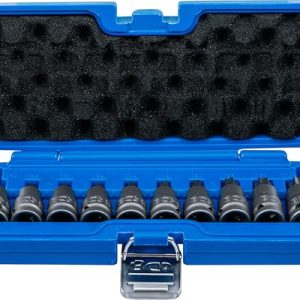 BGS 5097 Zestaw nasadek udarowych do bitów 12,5 mm (1/2″) profil T (do Torx) T20 T70 10 szt.