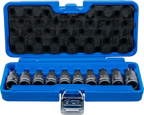BGS 5097 Zestaw nasadek udarowych do bitów 12,5 mm (1/2") profil T (do Torx) T20 T70 10 szt. - obrazek 1