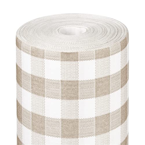 Obrus"Like Linen Vichy" 70 G/M2 1,20X25 M Taupe Spunlace - obrazek 1