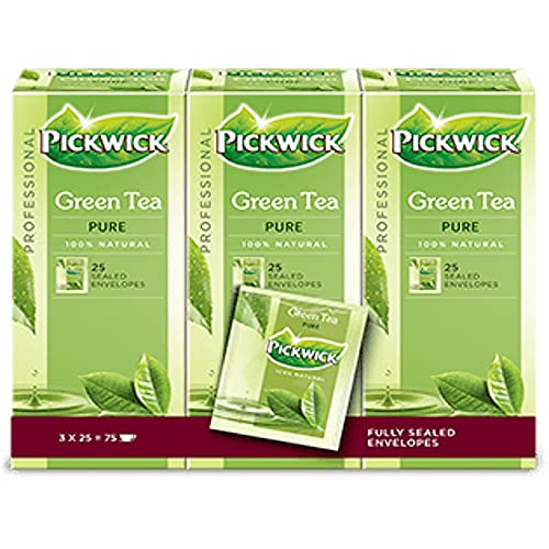 Thee Pickwick Fair Trade green pure 25×1,5gr Omdoos ma 3 pak x 25 stuk sztuki