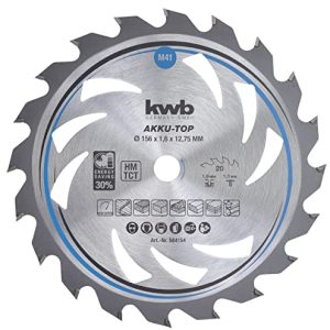 kwb brzeszczot do piły tarczowej 156 x 12,75 mm, gładko poruszający się, specjalnie maszyn akumulatorowych, drewna miękkiego i twardego, płyt stolarskich wiórowych