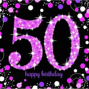 Serwetki, 50 Sparkling Celebration Pink, 33 cm, 16 sztuk Serwetki, 50 Sparkling Celebration Pink, 33 cm, 16 sztuk